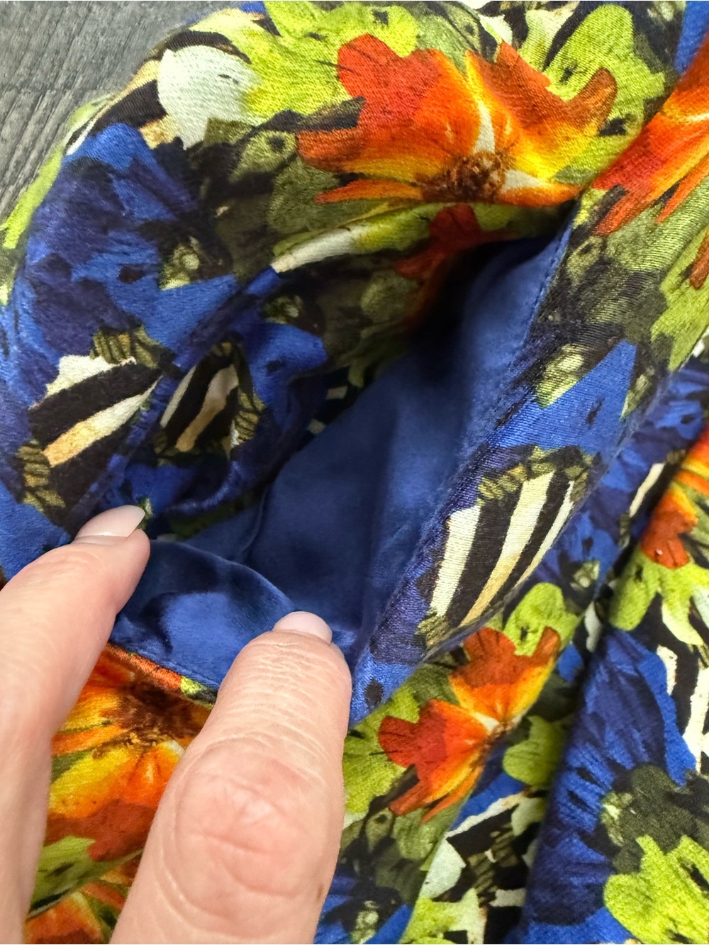 Mother of Pearl x Mat Collishaw Floral Art Print Cotton Silk Skirt - Picture 14 of 16